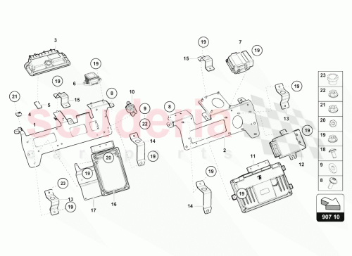 Part Diagram for Lamborghini 470907354G