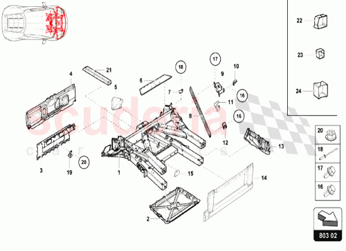 Part Diagram for Lamborghini N90863802