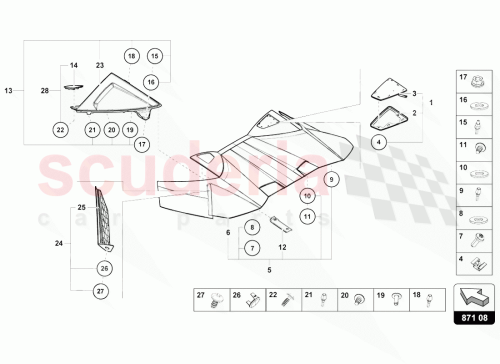 Part Diagram for Lamborghini 4T0898253