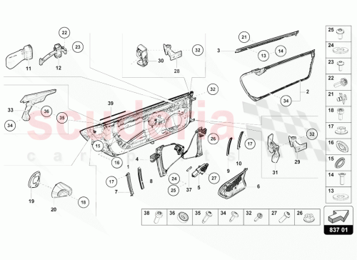 Part Diagram for Lamborghini 4T8831051F
