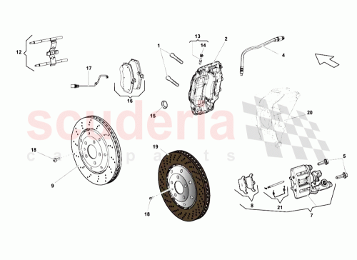 Part Diagram for Lamborghini 420615404A