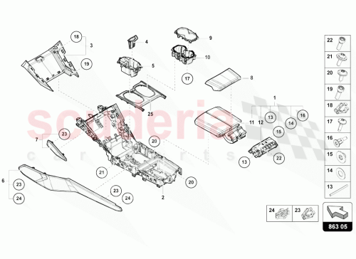 Part Diagram for Lamborghini 4ML864207AJR7