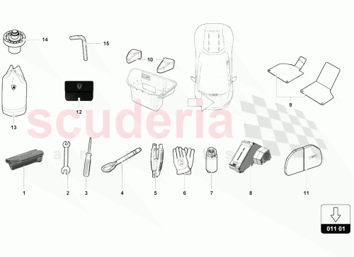 Part Diagram for Lamborghini 4T7817532