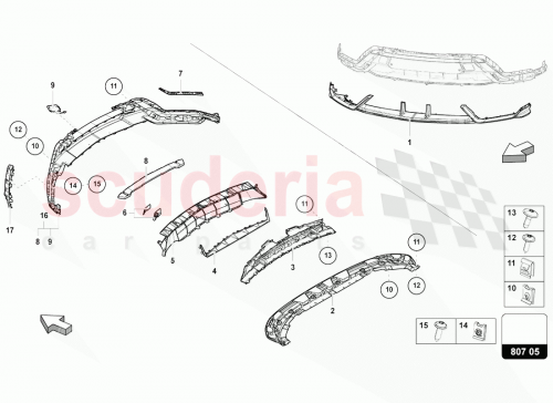 Part Diagram for Lamborghini 4ML807059A