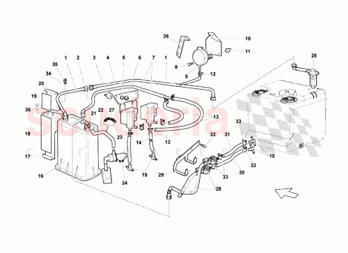 Part Diagram for Lamborghini 410133366A