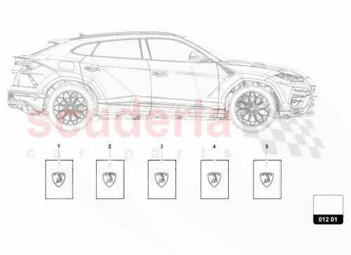 Part Diagram for Lamborghini 4ML012715AC