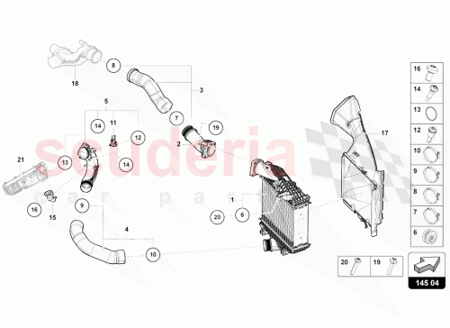 Part Diagram for Lamborghini 4M0145804BT