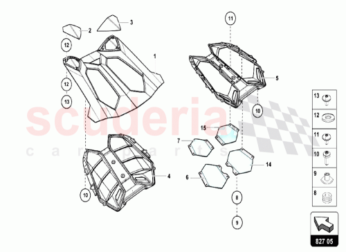 Part Diagram for Lamborghini 475827631B