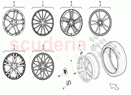 Part Diagram for Lamborghini 0R1400587