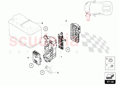 Part Diagram for Lamborghini 4S0907160B