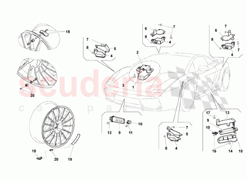 Part Diagram for Lamborghini 400010502C