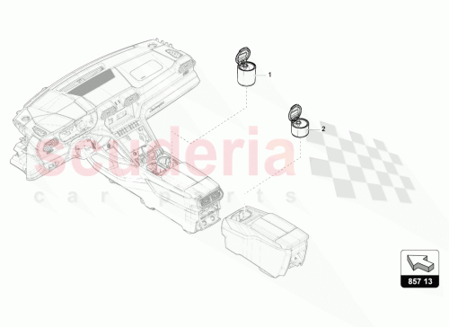 Part Diagram for Lamborghini 4ML857951A3Q7