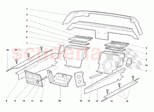 Part Diagram for Lamborghini 009958400