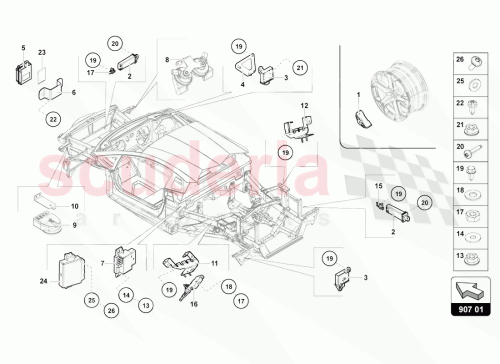 Part Diagram for Lamborghini 470971593B