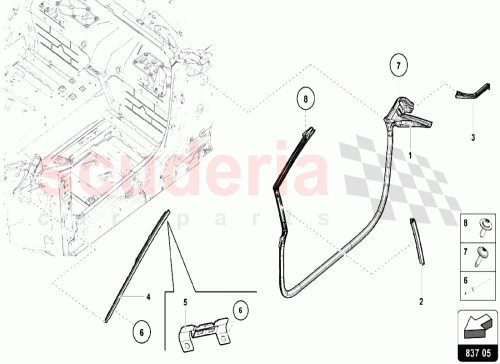 Part Diagram for Lamborghini 4T7871416