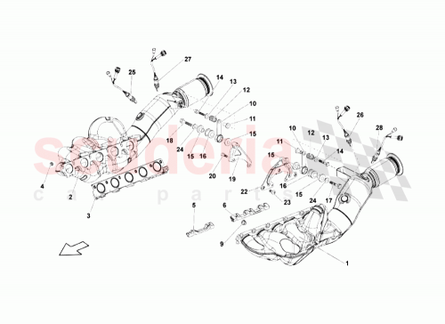 Part Diagram for Lamborghini 8D0253295C