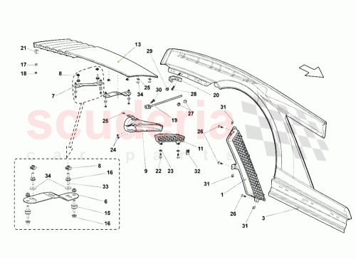 Part Diagram for Lamborghini 400827994B
