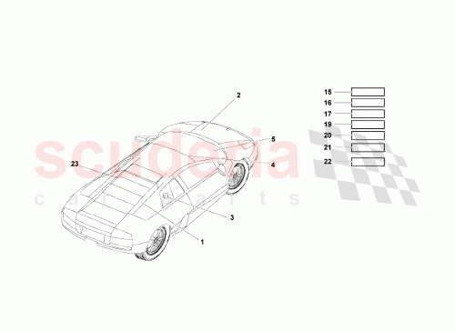Part Diagram for Lamborghini 0061016052
