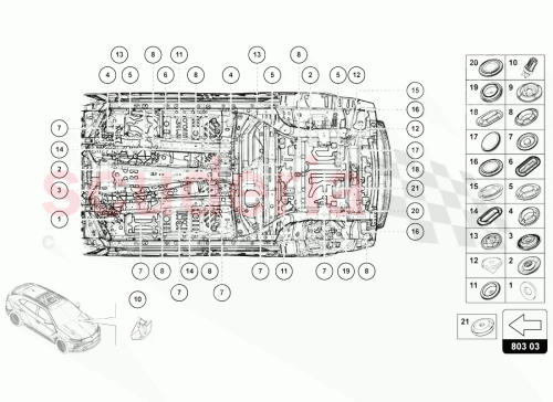 Part Diagram for Lamborghini 1K0899185