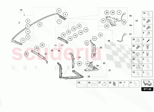 Part Diagram for Lamborghini 4T7898405
