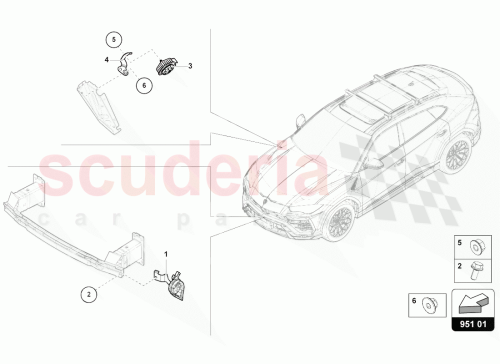 Part Diagram for Lamborghini 4M0951285