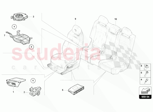 Part Diagram for Lamborghini N90930201