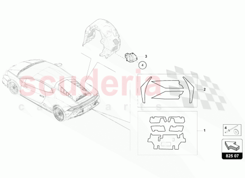 Part Diagram for Lamborghini 4T0807517A