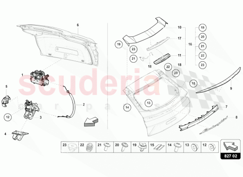 Part Diagram for Lamborghini 4ML827781