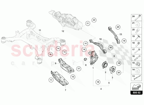 Part Diagram for Lamborghini N91229001