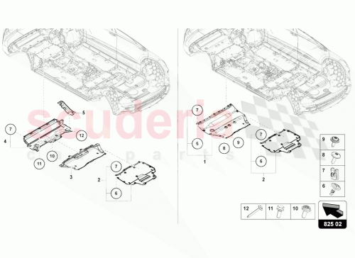 Part Diagram for Lamborghini 4M0825235AG