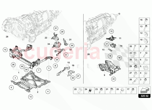 Part Diagram for Lamborghini 4N0399113F
