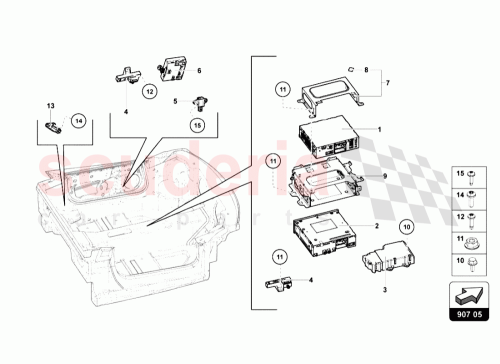 Part Diagram for Lamborghini 470959655A