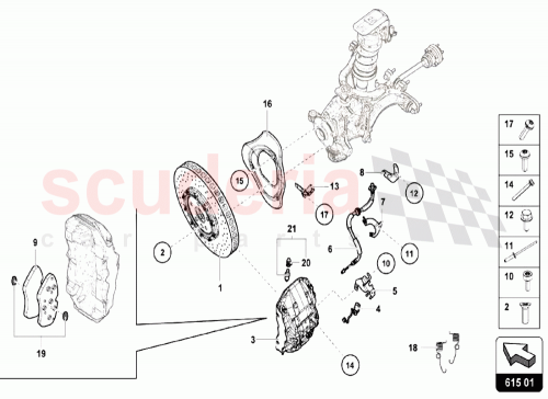 Part Diagram for Lamborghini 4T0611707