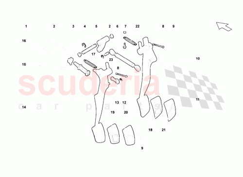 Part Diagram for Lamborghini 1J1721423909