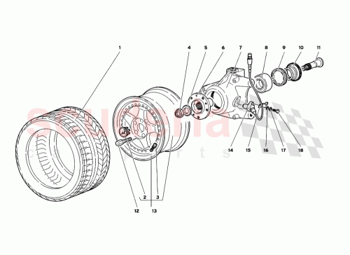 Part Diagram for Lamborghini 0051001477