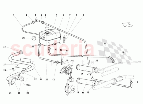 Part Diagram for Lamborghini 07M121407C
