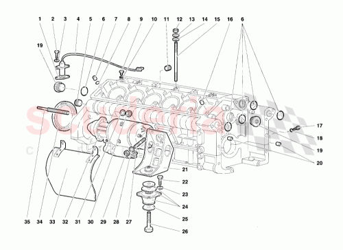 Part Diagram for Lamborghini 008411303