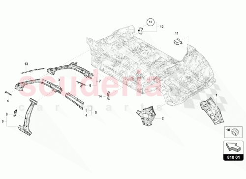 Part Diagram for Lamborghini 4ML810284B