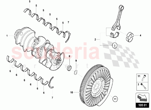 Part Diagram for Lamborghini 07L105276