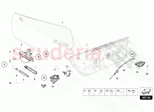 Part Diagram for Lamborghini 4T0837294N