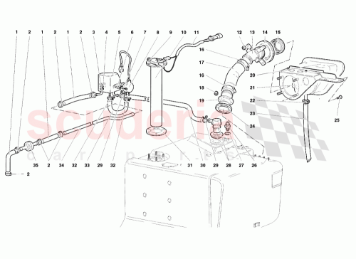 Part Diagram for Lamborghini 006237498