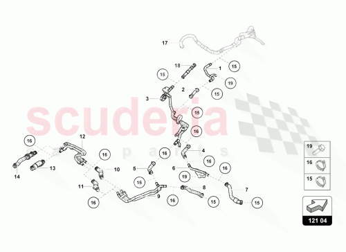 Part Diagram for Lamborghini 4S0122448C