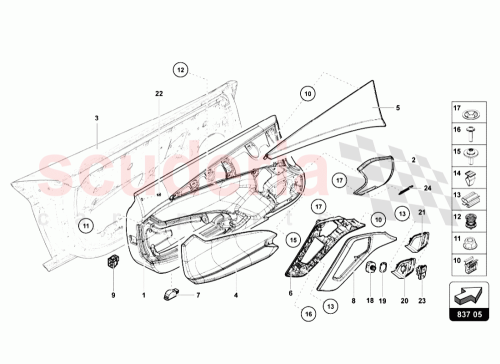 Part Diagram for Lamborghini 470868110A
