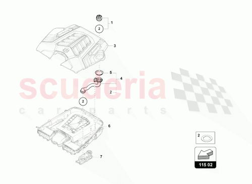 Part Diagram for Lamborghini 06A103483D