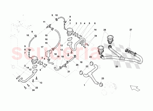 Part Diagram for Lamborghini 07L131845