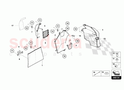 Part Diagram for Lamborghini 475868417C
