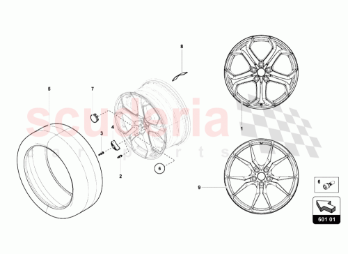 Part Diagram for Lamborghini 400601361B