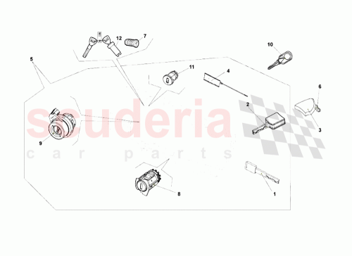 Part Diagram for Lamborghini 8E0905855A