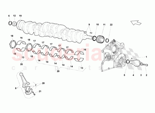 Part Diagram for Lamborghini 07M105707D