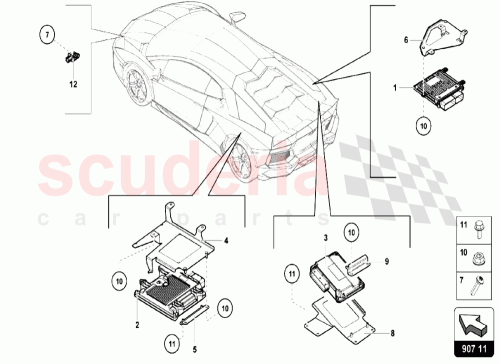 Part Diagram for Lamborghini 470907552D
